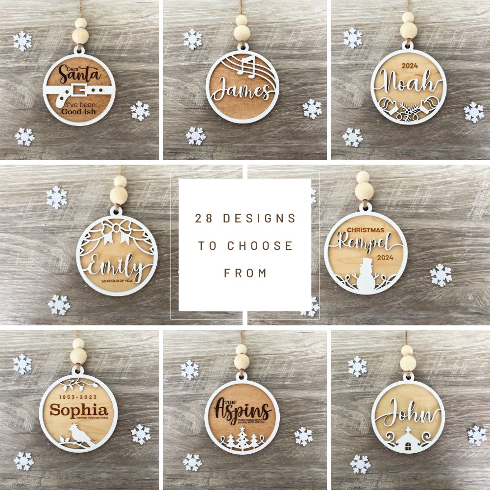 Personalized Wooden Christmas Ornament