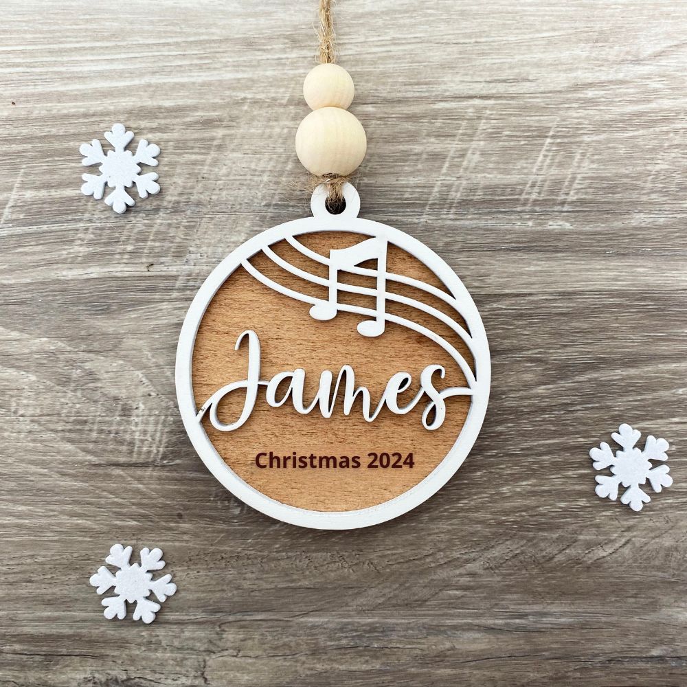 Personalized Wooden Christmas Ornament