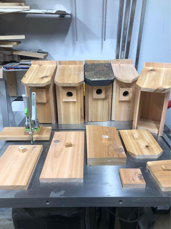 Cedar Hand Crafted Bird House