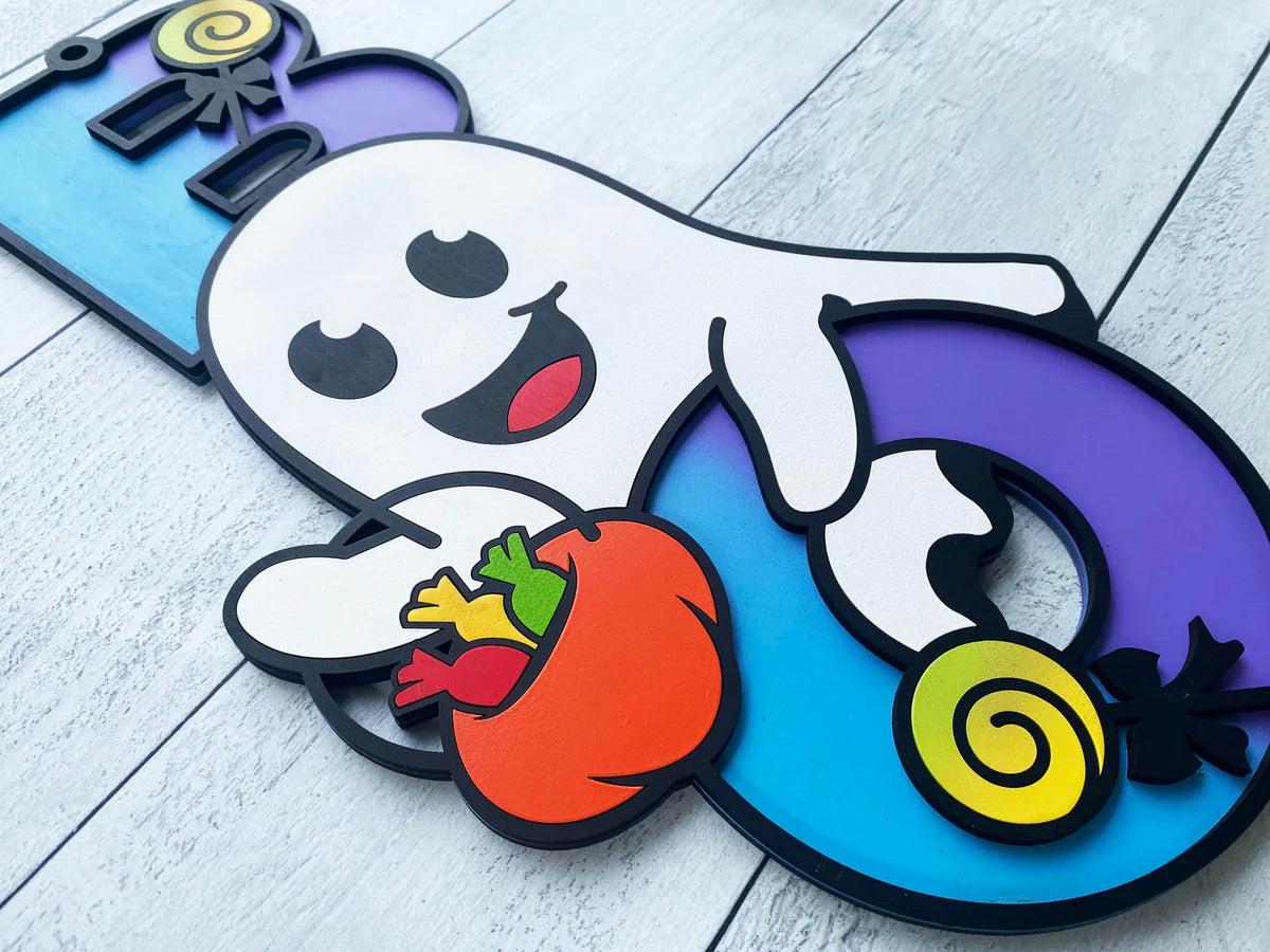 BOO Ghost Door Sign