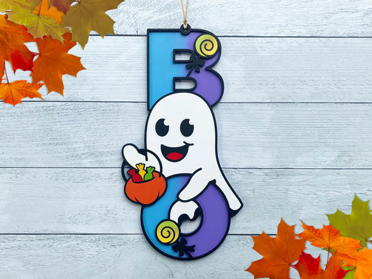 BOO Ghost Door Sign