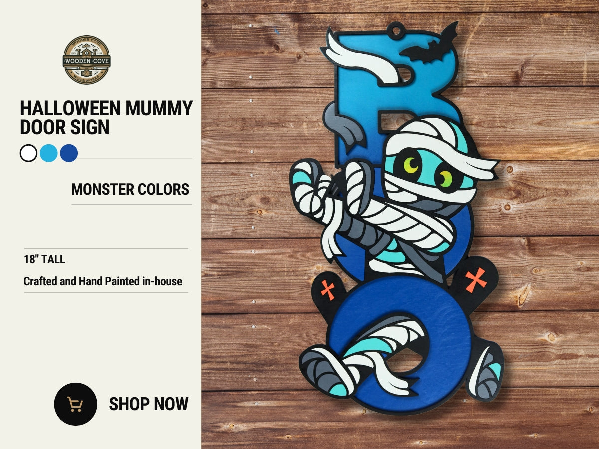 Halloween Mummy Door Sign